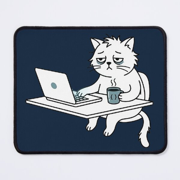 Artikelvorschau, Programmiererkatze – Lustiges Arbeitsleben-Design entworfen und verkauft von Dogandesighn.