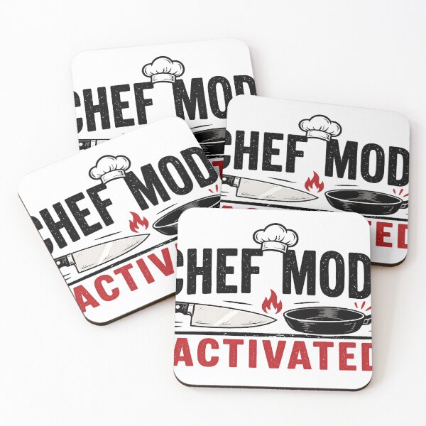 Item preview, Chef Mode Activated Funny Cooking Humor Kitchen Lifestyle Food Lover Minimal Design designed and sold by StickyGuys.