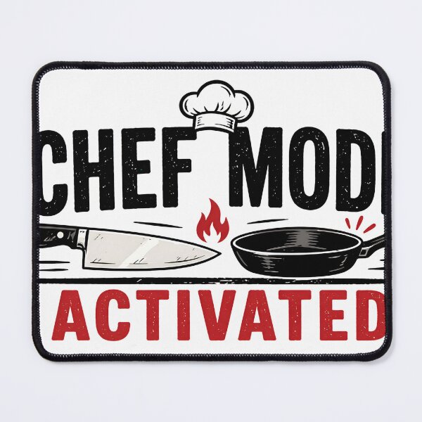 Item preview, Chef Mode Activated Funny Cooking Humor Kitchen Lifestyle Food Lover Minimal Design designed and sold by StickyGuys.