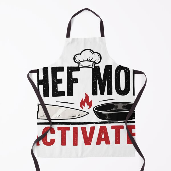 Item preview, Chef Mode Activated Funny Cooking Humor Kitchen Lifestyle Food Lover Minimal Design designed and sold by StickyGuys.