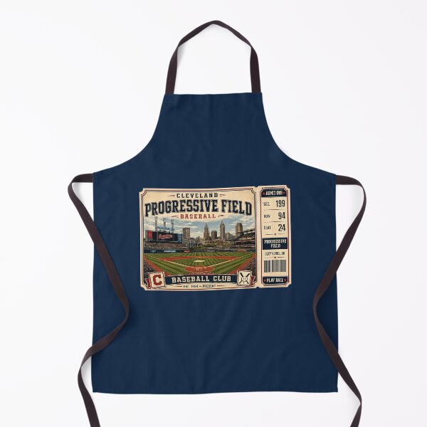 Item preview, Cleveland Progressive Field Vintage Ticket Shirt Retro Baseball Skyline Stadium Art Cleveland Ohio designed and sold by GhostDawgs.