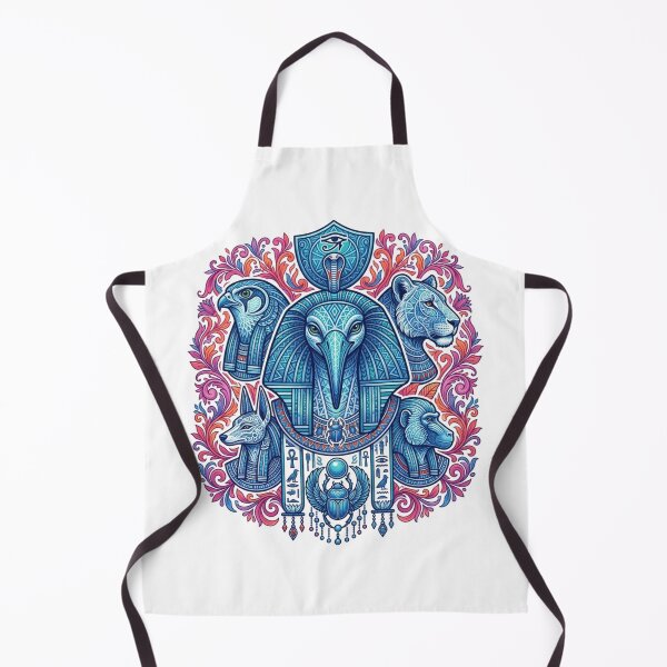 Item preview, Sacred Egyptian Animals Mandala – Ibis Falcon Jackal Lion Mythology Art designed and sold by Queen Cleopatra.