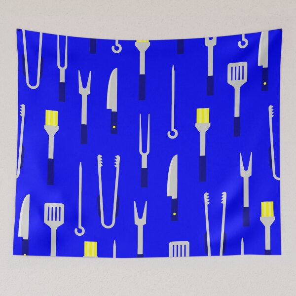 Item preview, barbeque equipment summer bbq chef blue designed and sold by Gossip Rag.