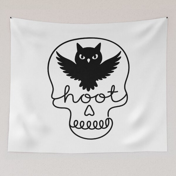 Item preview, Hoot Owl Creepy Funny Owl Bird Spooky Season designed and sold by gunaone-design.