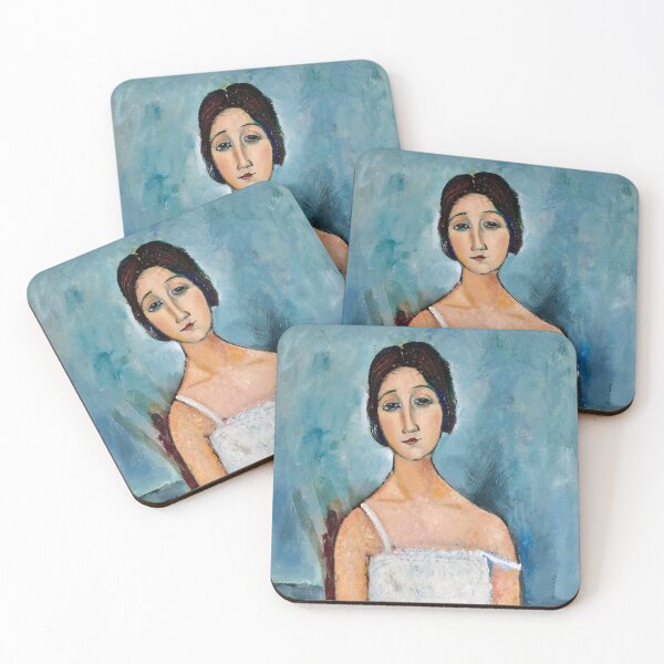 Item preview, Beautiful Woman After Modigliani  designed and sold by Vicky Brago-Mitchell®.