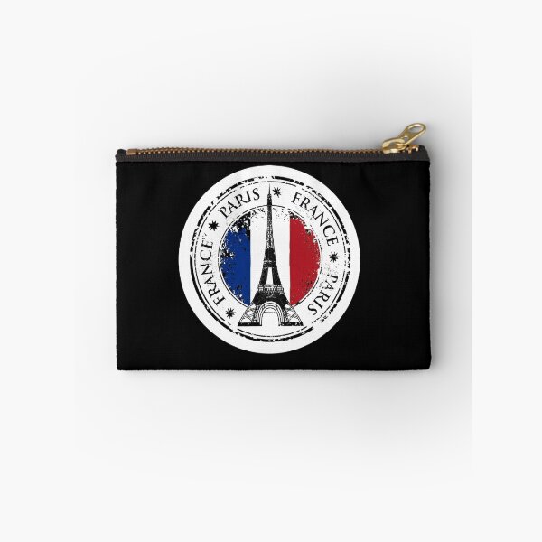Item preview, Vintage Paris France Travel Stamp - Eiffel Tower & French Flag designed and sold by InkImagination1.