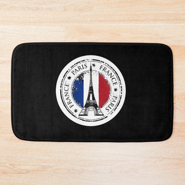 Item preview, Vintage Paris France Travel Stamp - Eiffel Tower & French Flag designed and sold by InkImagination1.