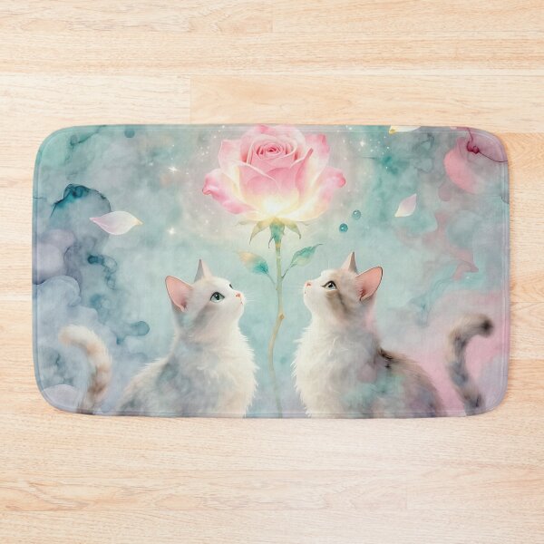 Item preview, Two Cute Cats and A Magical Rose designed and sold by Lightworker11.