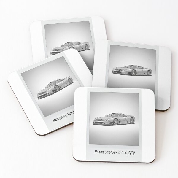 Item preview, Mercedes-Benz CLG GTR Silver Supercar Vintage Polaroid Art designed and sold by Motorline44.