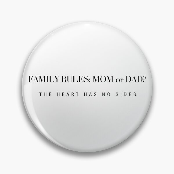 Item preview, The Heart Has No Sides - Minimalist Family Rules Quote designed and sold by TheItaliandilemma.