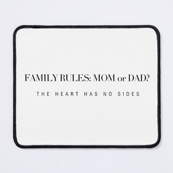 Item preview, The Heart Has No Sides - Minimalist Family Rules Quote designed and sold by TheItaliandilemma.