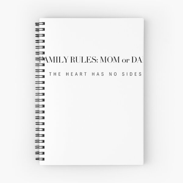 Item preview, The Heart Has No Sides - Minimalist Family Rules Quote designed and sold by TheItaliandilemma.