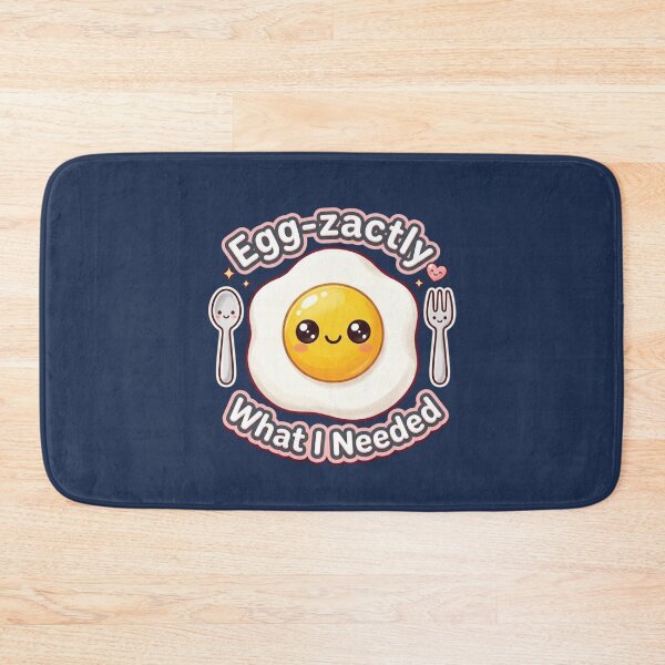 Item preview, Cute Kawaii Fried Egg - Egg-zactly What I Needed Food Pun Illustration designed and sold by Lansangsan.