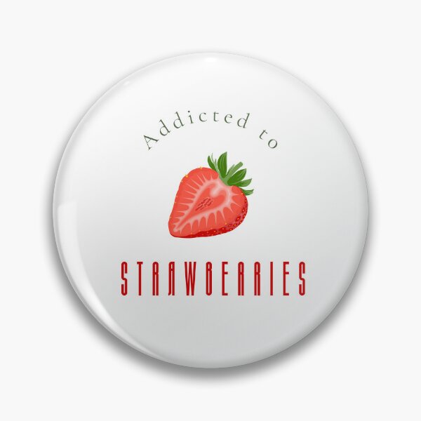 Item preview, Addicted to Strawberries Bold Food Lover Wall Art Print designed and sold by MoodsOfMine.