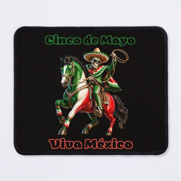 Item preview, Cinco de Mayo Skeleton Charro Riding Horse Viva Mexico Design designed and sold by ArtSpark Studio.