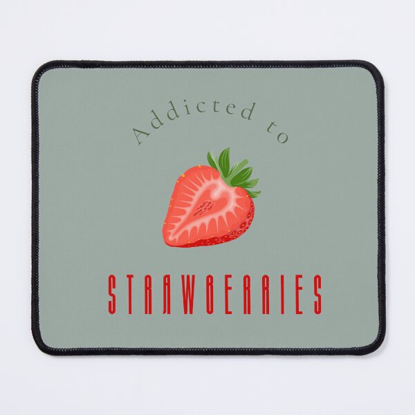 Item preview, Addicted to Strawberries Bold Food Lover Wall Art Print designed and sold by MoodsOfMine.
