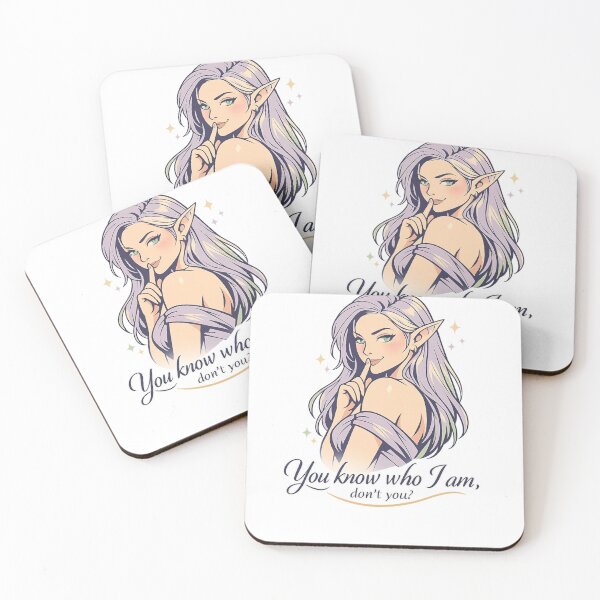 Item preview, Mysterious Elf Quote – You Know Who I Am Fantasy Design designed and sold by MarekoraStudio.