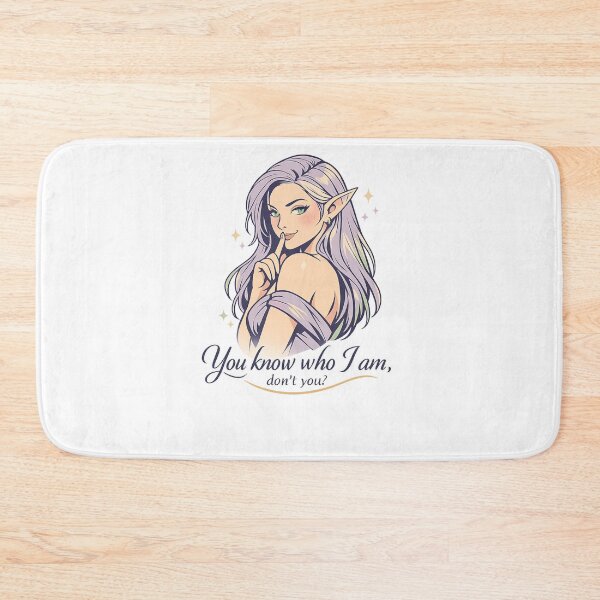 Item preview, Mysterious Elf Quote – You Know Who I Am Fantasy Design designed and sold by MarekoraStudio.