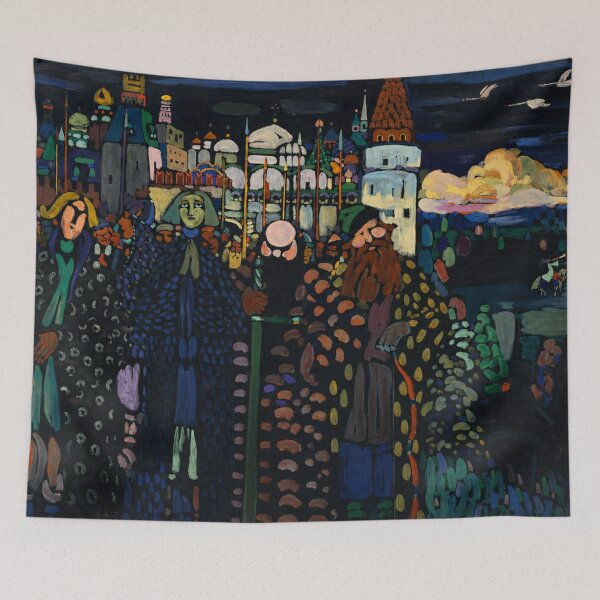 Item preview, Morning - Expressionist Cityscape Painting Abstract Scene for Modern Art Lovers designed and sold by RickE.