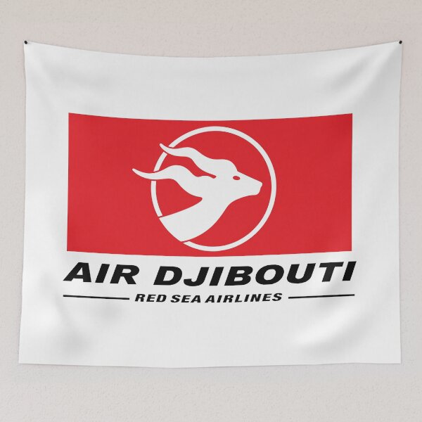Item preview, Air Djibouti Red Sea Airlines Retro Airline Logo designed and sold by RetroAviation.