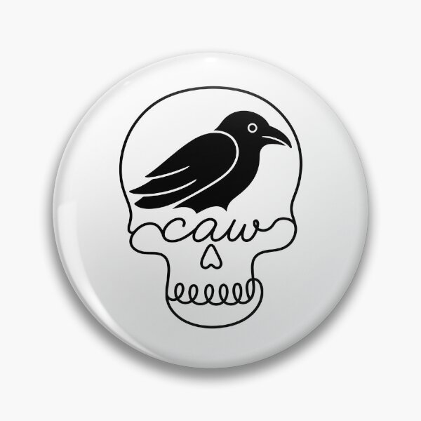 Item preview, Caw Crow Skull Creepy Cute Raven Bird Spooky Goth designed and sold by gunaone-design.