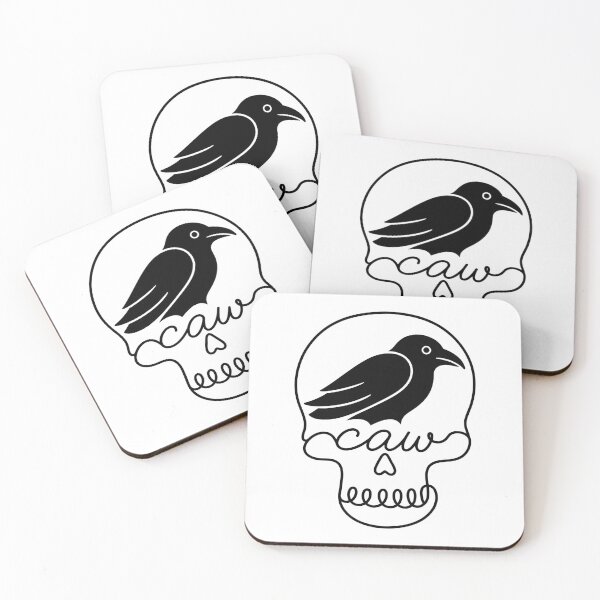 Item preview, Caw Crow Skull Creepy Cute Raven Bird Spooky Goth designed and sold by gunaone-design.