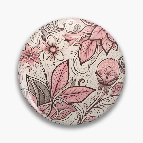 Item preview, Blush Pink Minimal Floral Pattern Art designed and sold by Apex Designs.