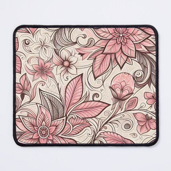 Item preview, Blush Pink Minimal Floral Pattern Art designed and sold by Apex Designs.