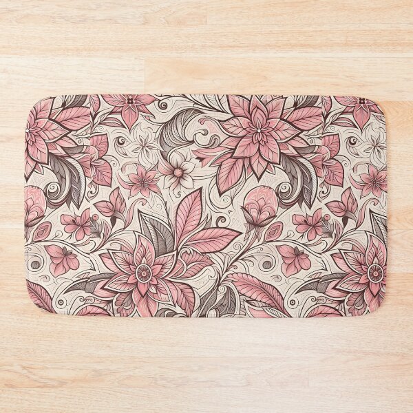 Item preview, Blush Pink Minimal Floral Pattern Art designed and sold by Apex Designs.