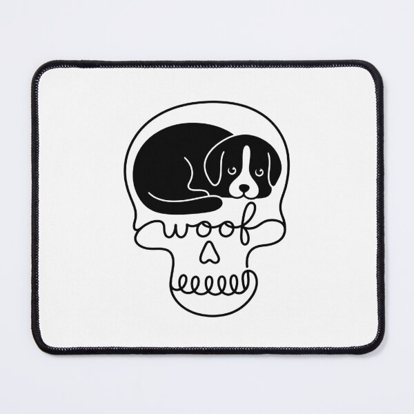 Item preview, Woof Dog Creepy Cute Dog Skull Woof Spooky Goth designed and sold by gunaone-design.