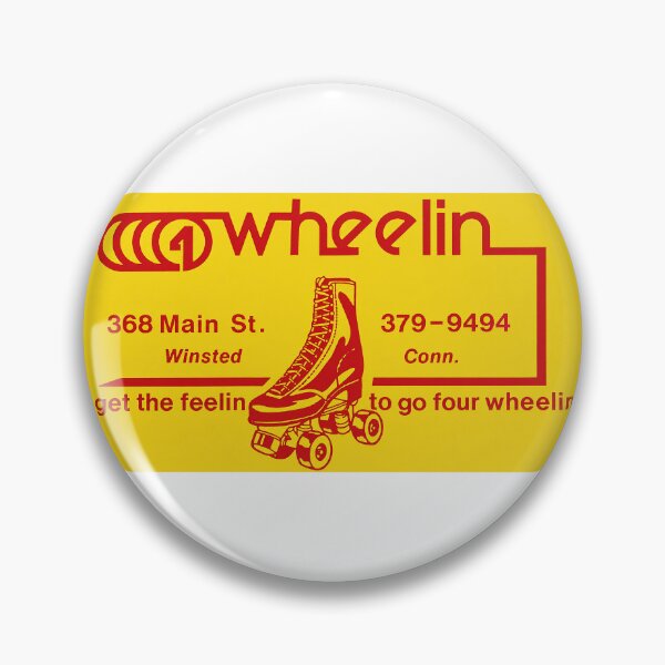 Artikelvorschau, Aufkleber für die Rollschuhbahn „4 Wheelin“ in Winsted, Connecticut entworfen und verkauft von tislord.