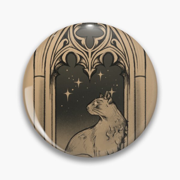 Item preview, cathedral window cat designed and sold by mother.mother.ink.