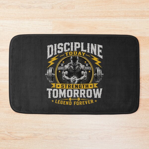 Item preview, Discipline Today Strength Tomorrow Gym Motivation Shirt designed and sold by Drip5.