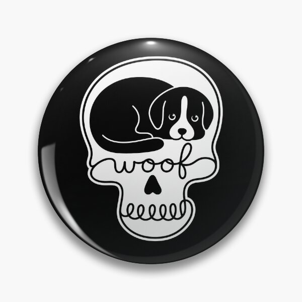 Item preview, Woof Dog Creepy Cute Dog Skull Woof Spooky Goth designed and sold by gunaone-design.