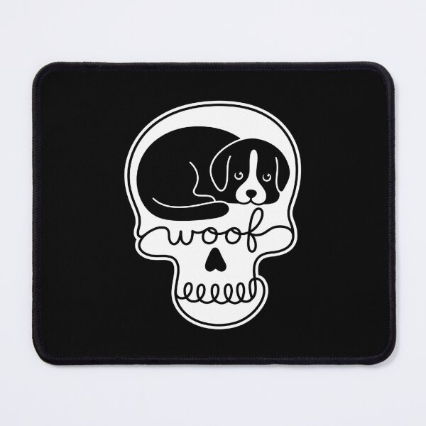 Item preview, Woof Dog Creepy Cute Dog Skull Woof Spooky Goth designed and sold by gunaone-design.