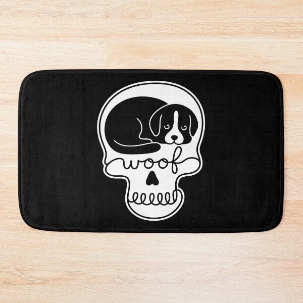 Item preview, Woof Dog Creepy Cute Dog Skull Woof Spooky Goth designed and sold by gunaone-design.