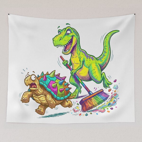Item preview, T-Rex and the Ancient Tortoise designed and sold by PP&RAINBOW SHOP.