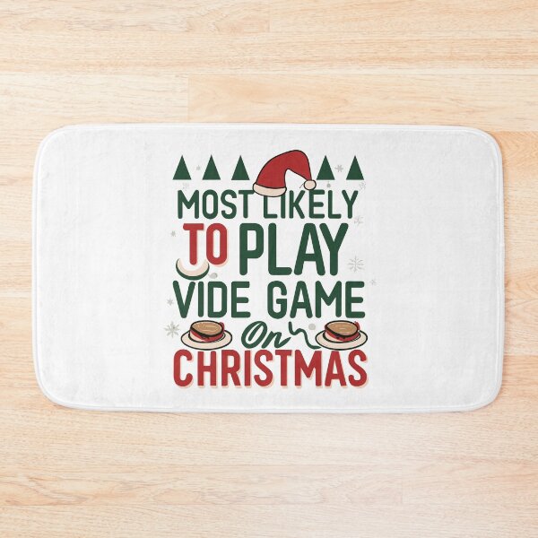 Item preview, Most Likely To Play Video Games On Christmas Funny Gamer Gift designed and sold by CyfroweMysli.