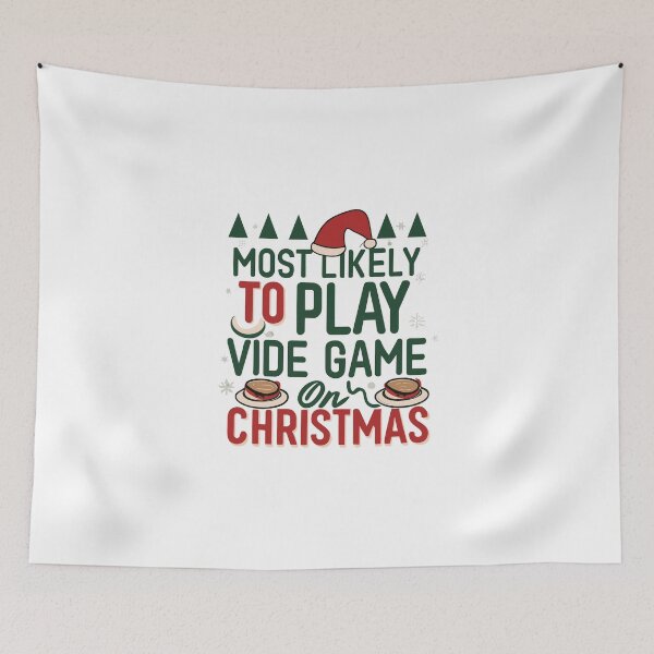 Item preview, Most Likely To Play Video Games On Christmas Funny Gamer Gift designed and sold by CyfroweMysli.