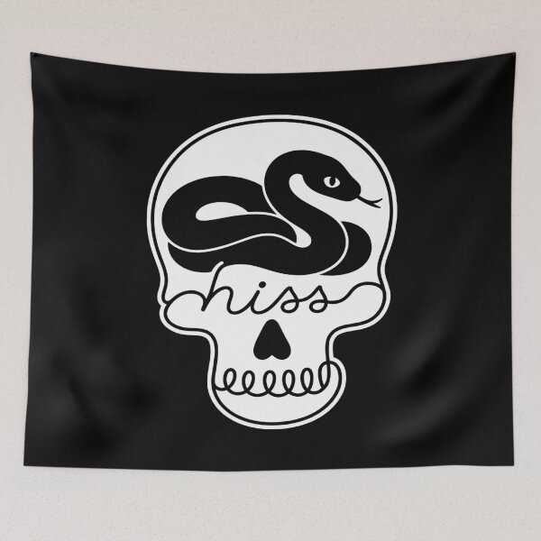 Item preview, Hiss Snake Creepy Cute Snake Skull Hiss Spooky Season designed and sold by gunaone-design.