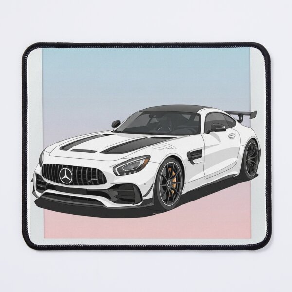 Item preview, Mercedes-Benz AMG GT White Supercar Retro Polaroid Aesthetic Art designed and sold by Motorline44.