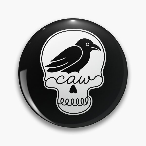 Item preview, Caw Crow Skull Creepy Cute Raven Bird Spooky Season designed and sold by gunaone-design.