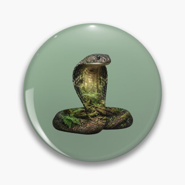 Item preview, King Cobra Double Exposure Rainforest Nature Design  designed and sold by BirdsnStuff.