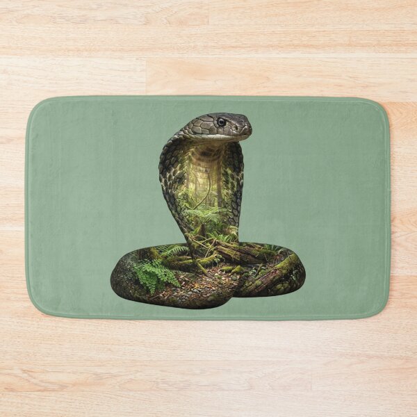 Item preview, King Cobra Double Exposure Rainforest Nature Design  designed and sold by BirdsnStuff.