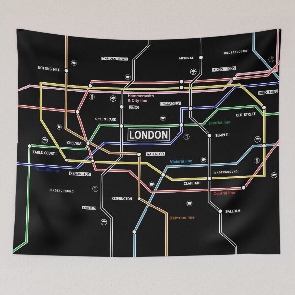 Item preview, London city map british uk designed and sold by oliver polanski.