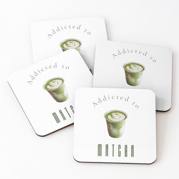 Item preview, Addicted to Matcha — Bold Typography Green Tea Wall Art Print designed and sold by MoodsOfMine.