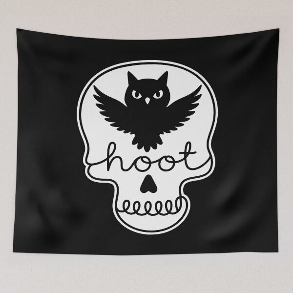 Item preview, Hoot Owl Creepy Funny Owl Bird Spooky Goth designed and sold by gunaone-design.