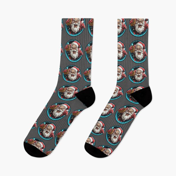 Item preview, Funny Santa Eating Donut Christmas Humor Design Gift designed and sold by CyfroweMysli.
