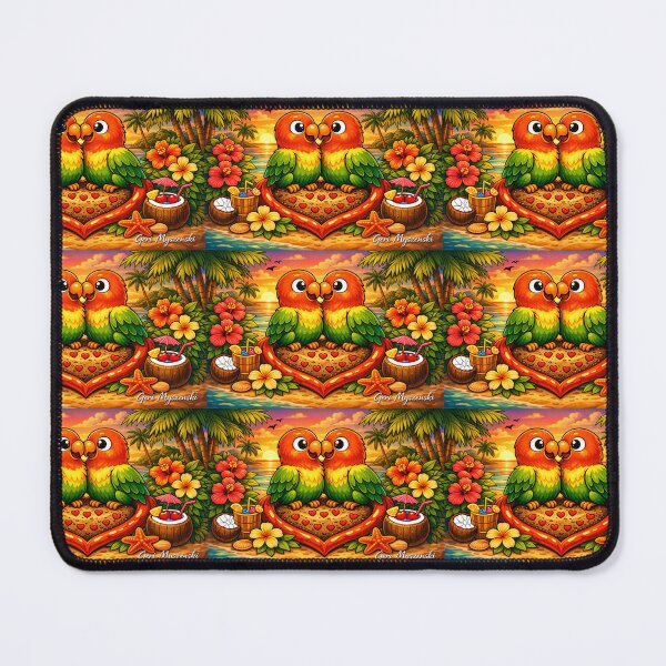 Item preview, Tropical Lovebirds at Sunset designed and sold by The Art Queen Of Michigan .