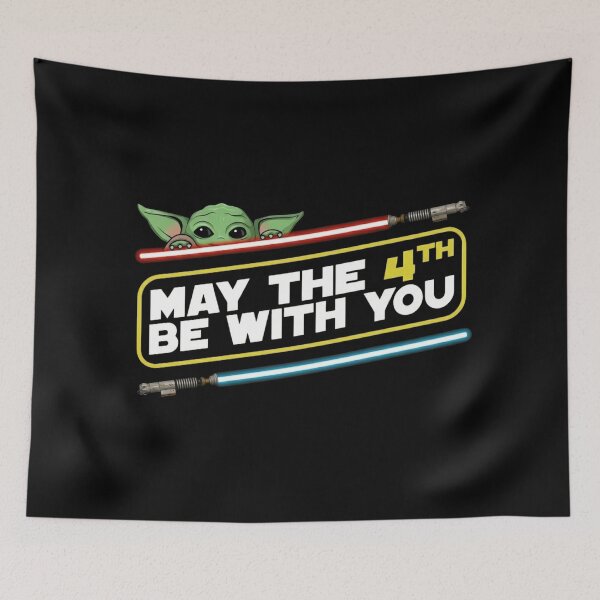 Item preview, May The 4th Be With You - Cute Baby Alien & Lightsabers designed and sold by InkImagination1.